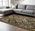 8' X 11' Red Tan And Ivory Medallion Area Rug