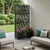 73" X 35" Black Geometric Galvanized Metal Rectangular Planter Box