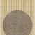 8' X 10' Wheat Ivory And Brown Striped Washable Area Rug With UV Protection