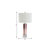 27" Clear Novelty Table Lamp With Drum Shade