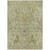 10' X 14' Khaki Gold And Beige Floral Washable Indoor Outdoor Area Rug