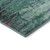 5' X 8' Teal And Plum Abstract Washable Area Rug With UV Protection