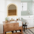 35" Silver Arch Lighted Frameless Bathroom Vanity Mirror
