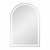 35" Silver Arch Lighted Frameless Bathroom Vanity Mirror