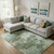 9' X 12' Sage And Fern Green Abstract Washable Area Rug With UV Protection