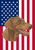 Doberman Red Uncropped - Best of Breed American Flags House and Garden Size