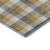 8' X 10' Gray Ivory And Gold Plaid Washable Area Rug With UV Protection