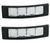 Small Automatic Barrette With Crystals Pair 