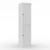17" White Solid Wood Free Standing Double Door Linen Cabinet