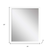 30" White Solid Wood Framed Accent Mirror