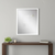 30" White Solid Wood Framed Accent Mirror