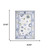2' X 3' White And Blue Oriental Washable Area Rug