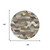 8' Chocolate And Beige Round Geometric Washable Indoor Outdoor Area Rug