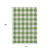 10' X 14' Green And Ivory Plaid Washable Area Rug With UV Protection