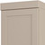 17" Beige Solid Wood Free Standing Double Door Linen Cabinet