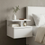 12" White Wood One Drawer Nightstand