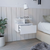 12" White Wood One Drawer Nightstand