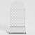73" X 35" White Geometric Galvanized Metal Oval Planter Box