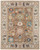 9' X 12' Blue And Ivory Wool Floral Hand Tufted Area Rug