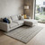 8' X 10' Gray And Ivory Wool Plaid Hand Tufted Area Rug