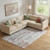 9' X 12' Copper And Gray Abstract Washable Area Rug With UV Protection