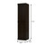 17" Espresso Solid Wood Free Standing Double Door Linen Cabinet