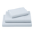 Three Piece Light Blue Cotton Twin Sheet Set