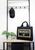 Fendi X Versace Fendace Black Canvas Shopper Tote