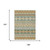 10' X 14' Green And Gold Southwestern Washable Indoor Outdoor Area Rug