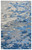 5' X 8' Blue Dark Blue And Gray Wool Abstract Hand Tufted Area Rug