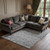 10' X 14' Gray And Silver Oriental Washable Area Rug With UV Protection