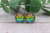 Autism Awareness Puzzle | Glass Stud Earrings | Hypoallergenic
