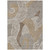 3' X 5' Taupe And Ivory Ikat Washable Indoor Outdoor Area Rug