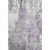 5' X 8' Plum And Ivory Abstract Washable Area Rug With UV Protection
