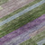 8' Artichoke Green Purple And Blue Striped Washable Round Rug With UV Protection