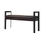 43" Brown Solid Wood Storage Bench With Cabinet