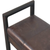 43" Brown Solid Wood Storage Bench With Cabinet
