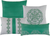 7 Piece Comforter Set Green Grey Geometric Floral Bedding