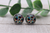 Tie Dye Sunflowers || Glass Stud Earrings || Hypoallergenic