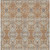 3' X 5' Copper And Gold Floral Washable Indoor Outdoor Area Rug