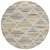 8' Beige And Ivory Round Southwestern Washable Indoor Outdoor Area Rug