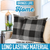 Zulay Home Buffalo Plaid Throw Pillow Covers