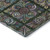 8' X 10' Fern Green Purple And Teal Medallion Washable Area Rug With UV Protection