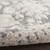 5' X 7' Ivory Gray And Charcoal Floral Distressed Non Skid Area Rug