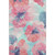 9' X 12' Pink Blue And Ivory Floral Washable Area Rug With UV Protection