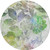 8' Green And Ivory Round Botanical Leaves Washable Indoor Outdoor Area Rug