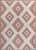 5' X 8' Salmon And Cream Moroccan Indoor Outdoor Area Rug