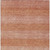 3' X 5' Terra Cotta And Peach Striped Washable Indoor Outdoor Area Rug