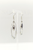 Lapiz And Crystal Hoop Earrings