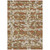 10' X 14' Orange And Brown Abstract Washable Indoor Outdoor Area Rug